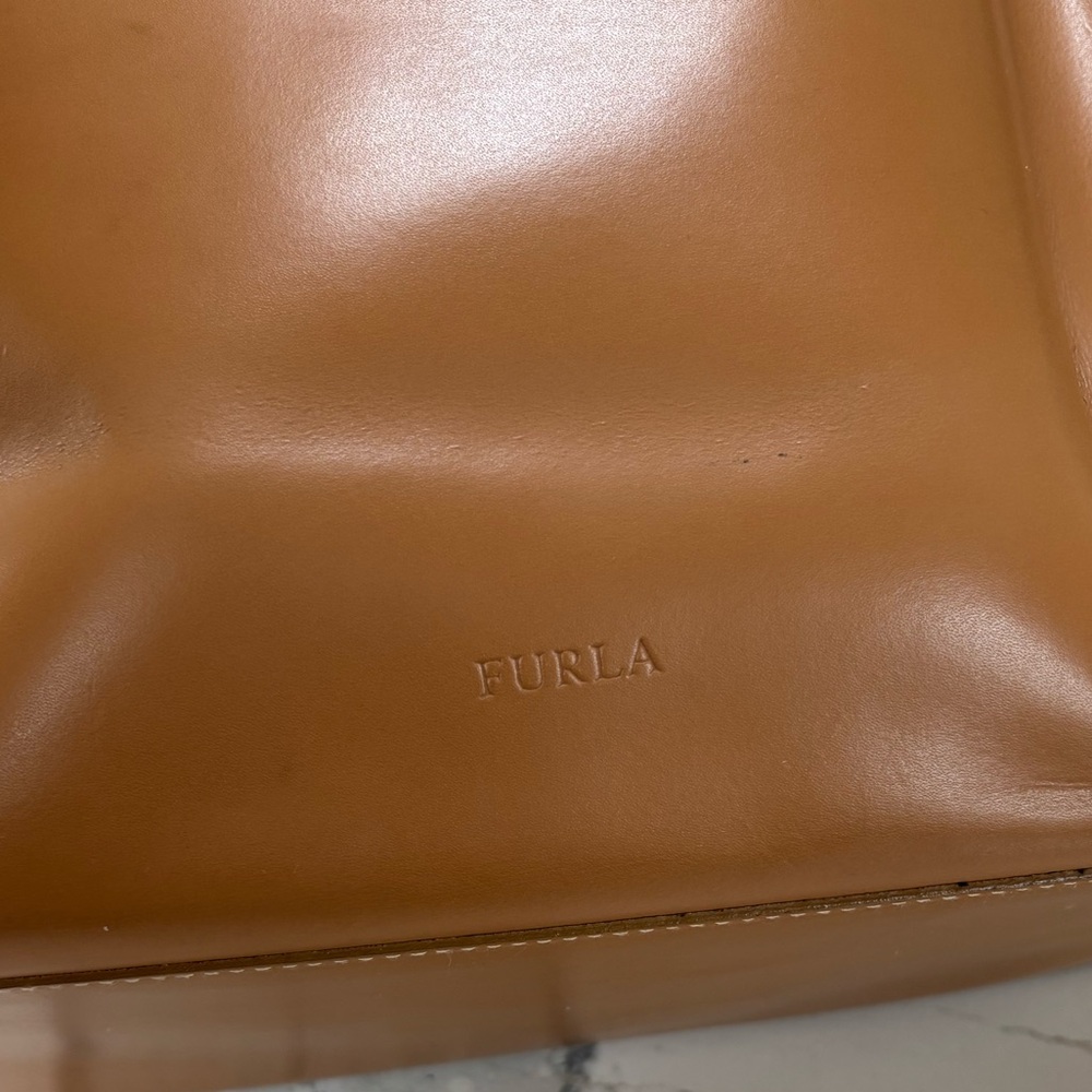 Furla Tan Leather Tote - Picture 10 of 11